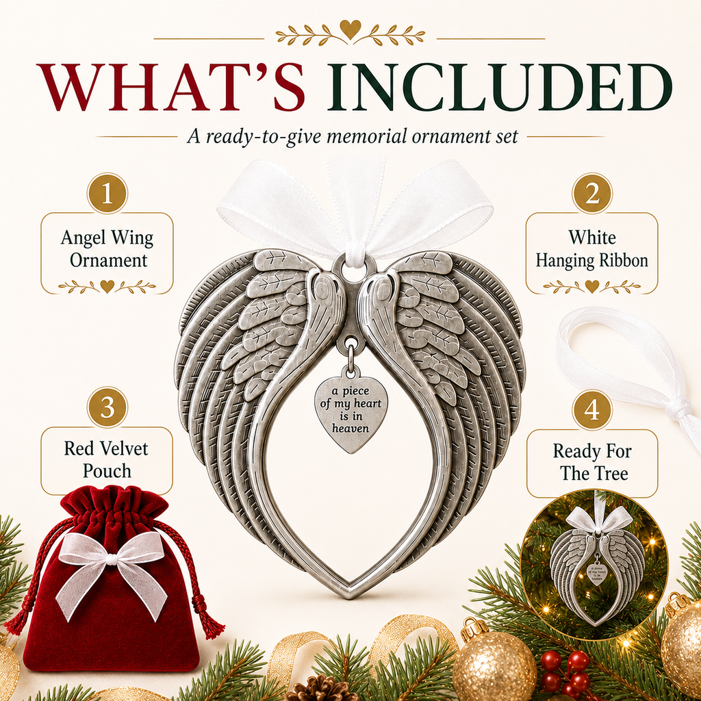 Angel Wings Memorial Ornament
