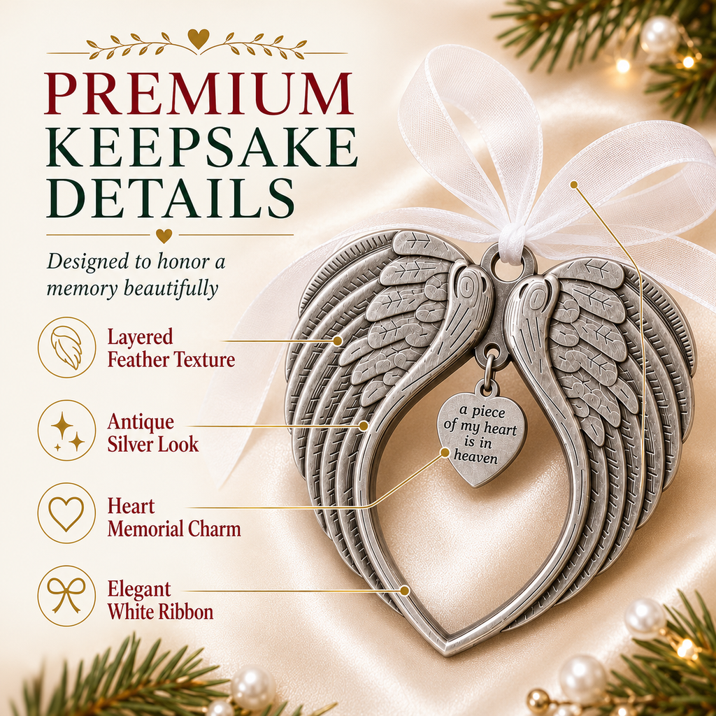 Angel Wings Memorial Ornament