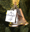 Personalized 'It's a Wonderful Life' Inspired Christmas Bell Ornament with Angel Wings | Christmas Ornament | Holiday Gift | Keepsake – Christmas Ornament by K9King
