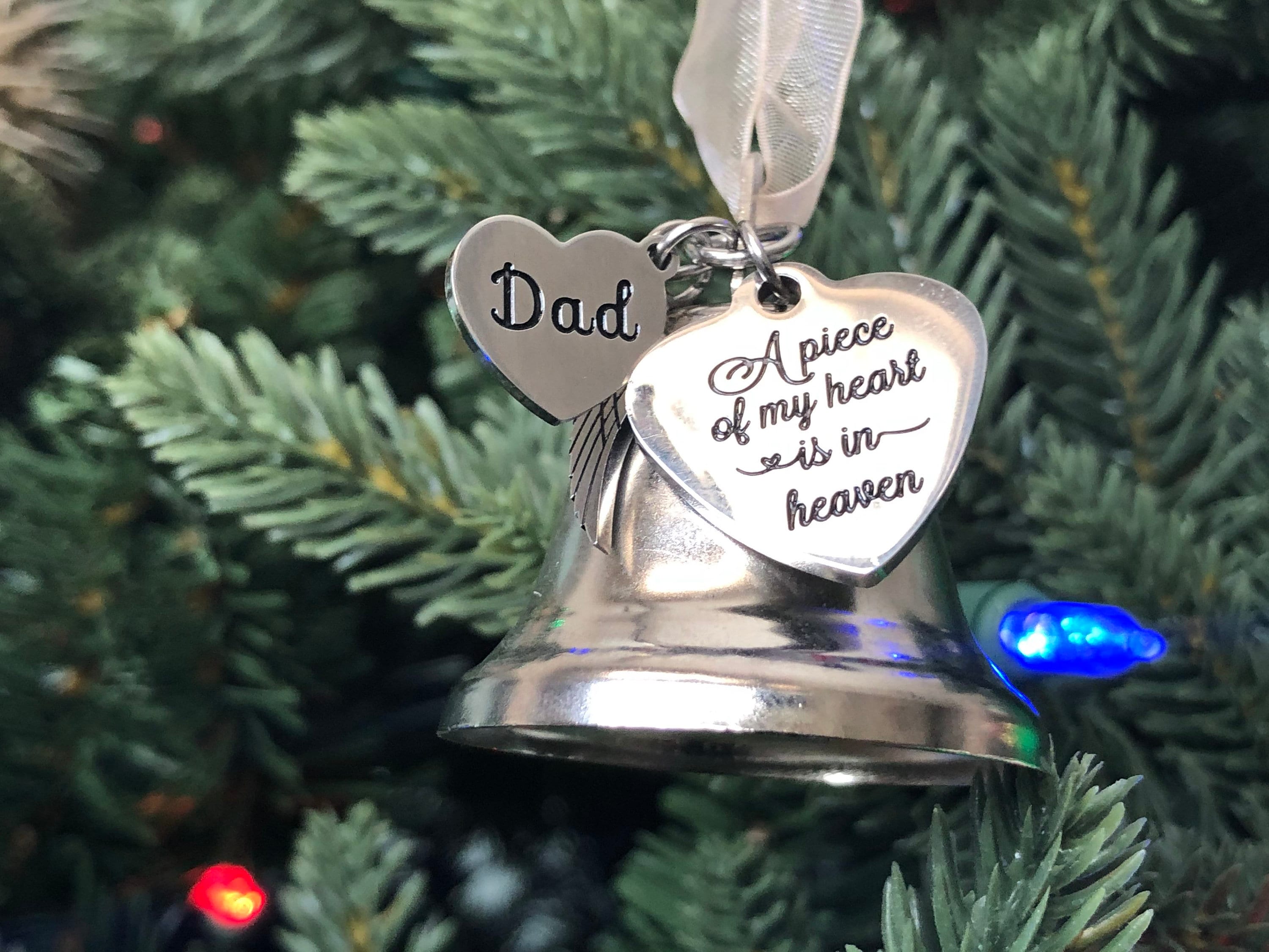 DAD Memorial Ornament, Christmas in Heaven Gift, First Christmas Gift Loss of Father, In Loving Memory, Sympathy Gift | Christmas Ornament | Holiday Gift | Keepsake – Christmas Ornament by K9King