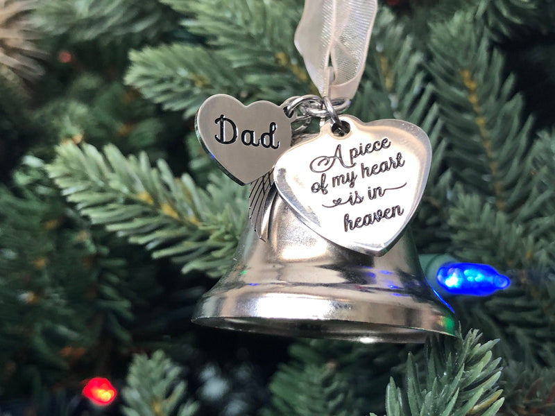 Personalized Dad Memorial Christmas Ornament - Remembrance Gift for Loss of Father in Heaven