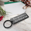Drive Safe Handsome Keychain for Boyfriend, Husband, Father, Son, Brother -Christmas Day Gift, Black Stainless Steel Keychain for Loved Ones | Christmas Ornament | Holiday Gift | Keepsake – Christmas Ornament by K9King