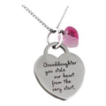 Christmas Granddaughter Jewelry Necklace Gifts - ''Granddaughter You Stole Our Heart'' Keepsake Heart Necklace | Christmas Ornament | Holiday Gift – Christmas Ornament by K9King
